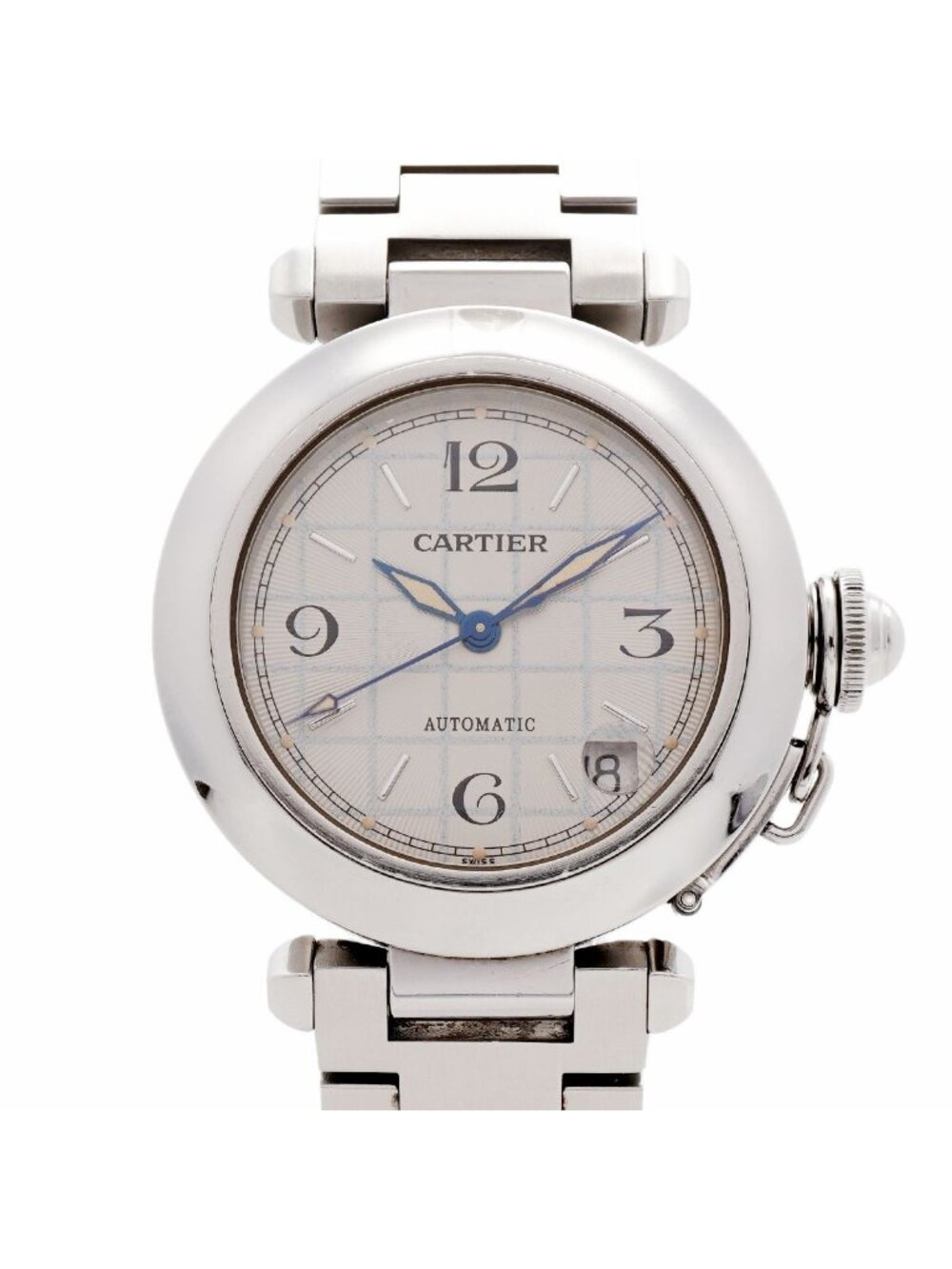 Cartier Pasha C Silver Dial Watch Boys